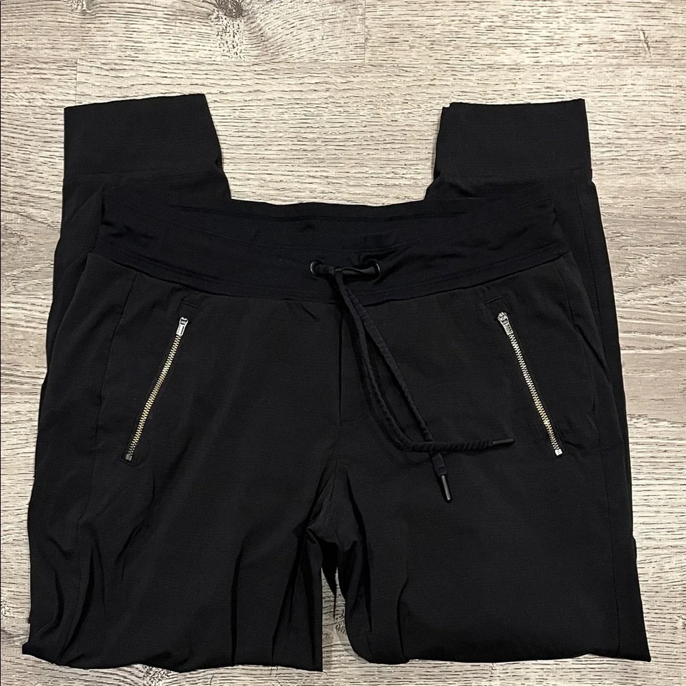 Athleta Women’s Black Joggers with Zipper Detail